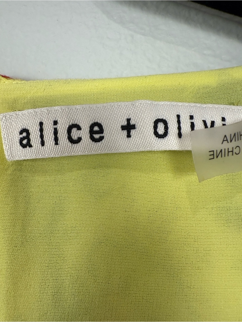 Alice + Olivia Hadley Yellow Floral Mini Fit & Flare Dress Size 6 - Picture 3 of 9